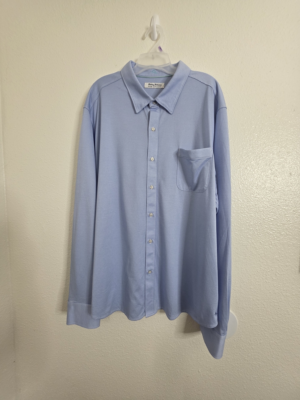 Tommy Bahama The San Lucio Stretch Shirt Mens 3XL Blue IslandZone Button